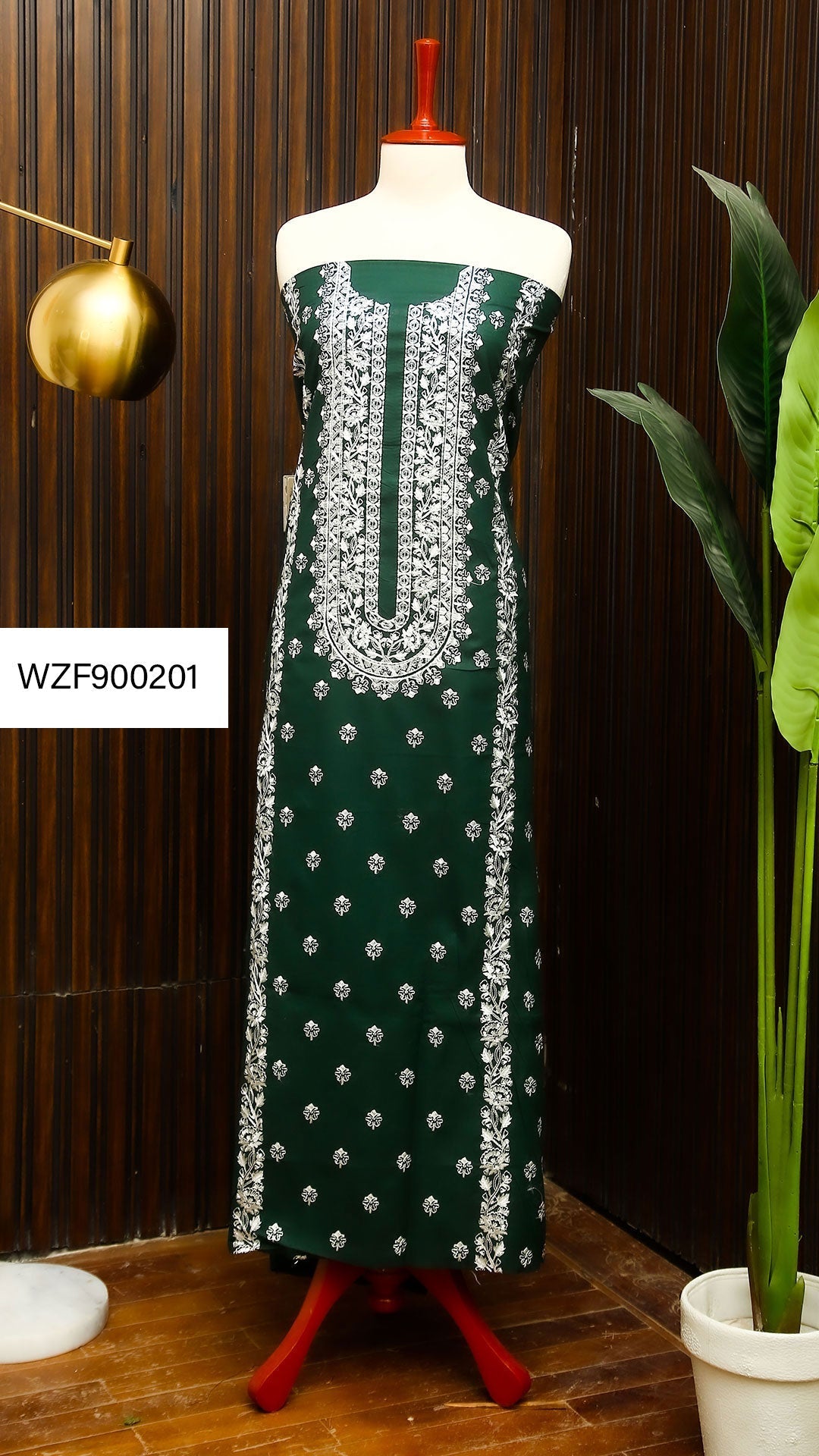 Korean Lawn Embroided 2 PC Warda Zainab