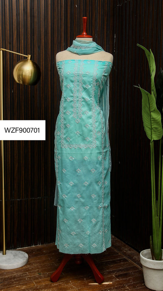 Korean Lawn Embroided 3 PC Warda Zainab