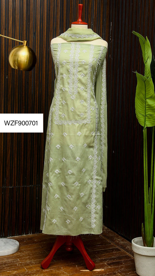 Korean Lawn Embroided 3 PC Warda Zainab