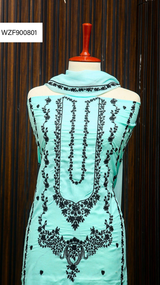 Korean Lawn Embroided 3 PC Warda Zainab