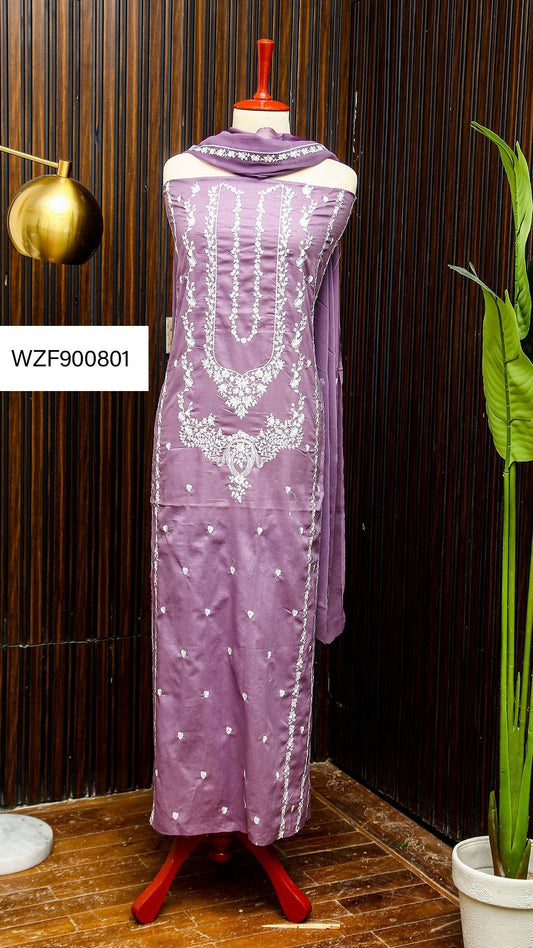 Korean Lawn Embroided 3 PC Warda Zainab
