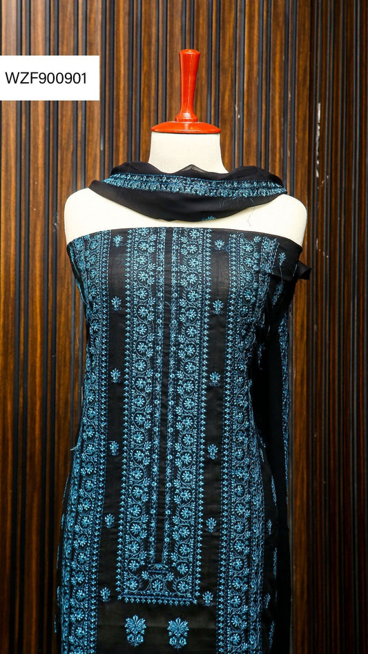 Korean Lawn Embroided 3 PC Warda Zainab