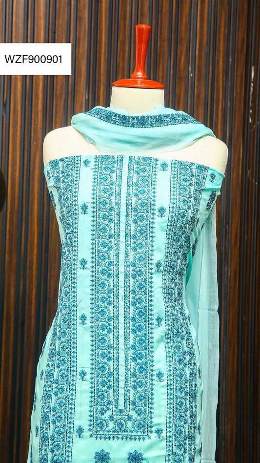 Korean Lawn Embroided 3 PC Warda Zainab
