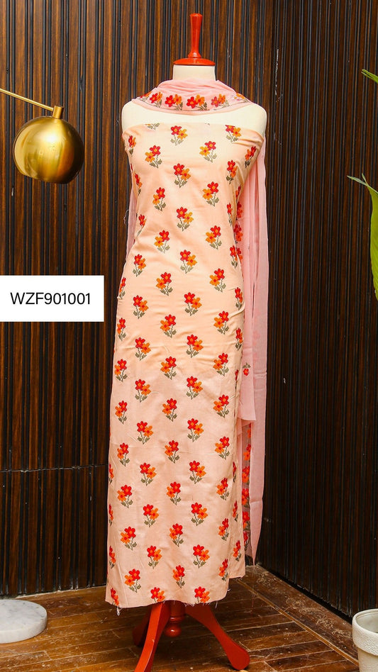 Korean Lawn Embroided 3 PC Warda Zainab