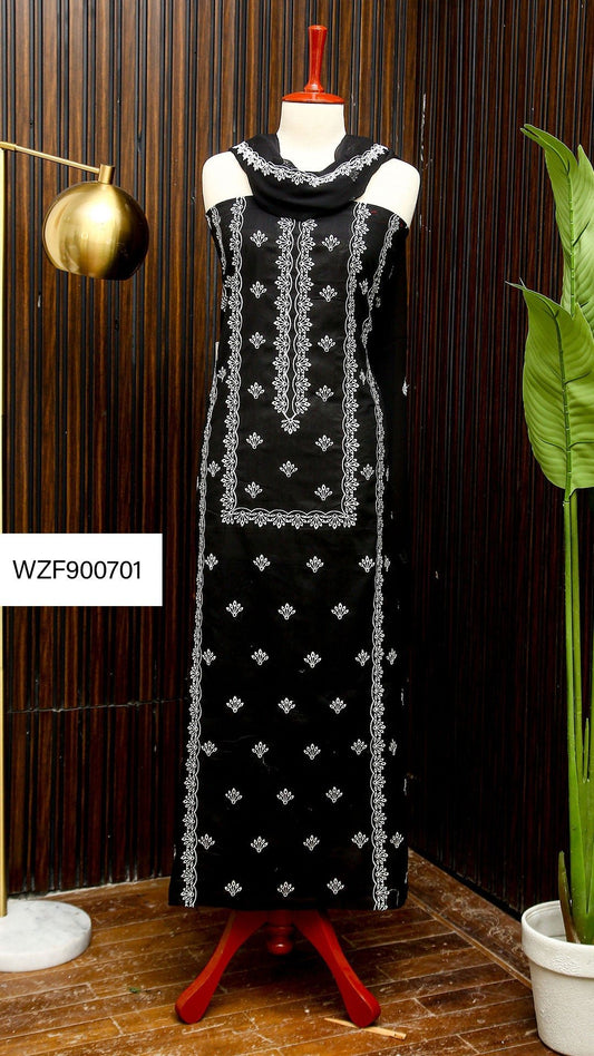 Korean Lawn Embroided 3 PC Warda Zainab