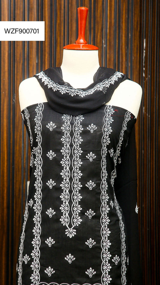 Korean Lawn Embroided 3 PC Warda Zainab