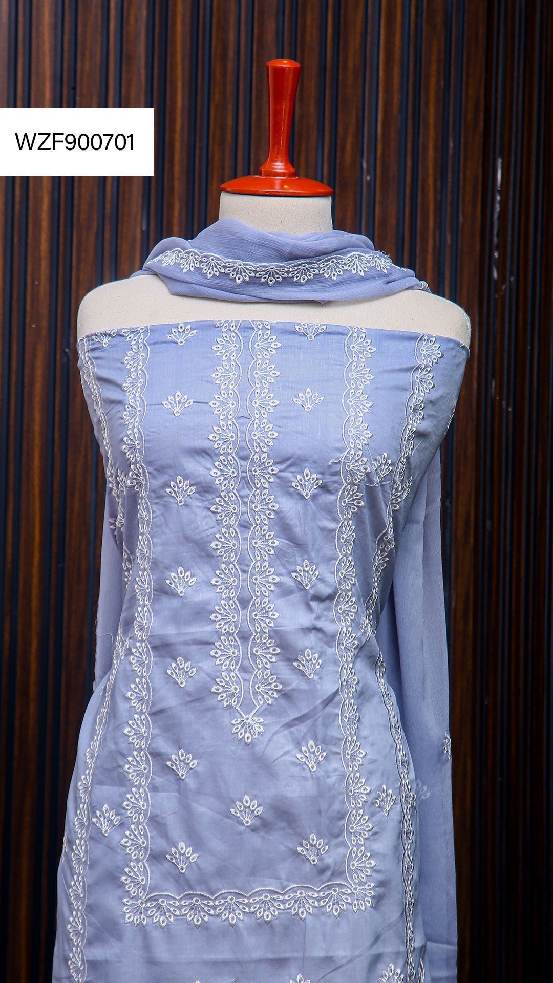 Korean Lawn Embroided 3 PC Warda Zainab