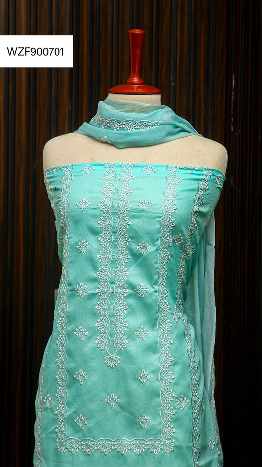 Korean Lawn Embroided 3 PC Warda Zainab