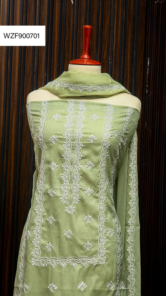 Korean Lawn Embroided 3 PC Warda Zainab