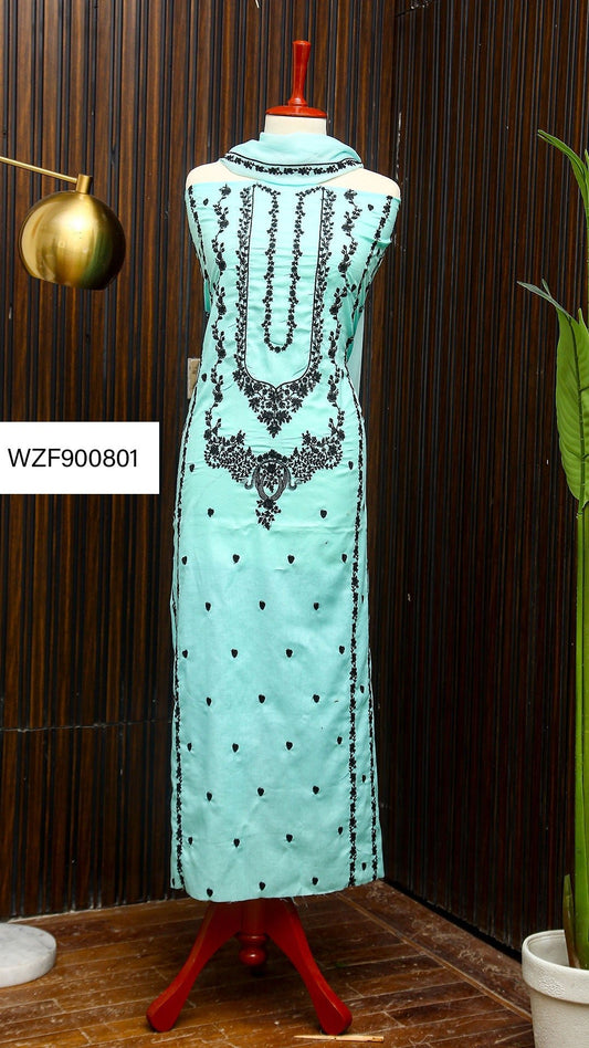 Korean Lawn Embroided 3 PC Warda Zainab