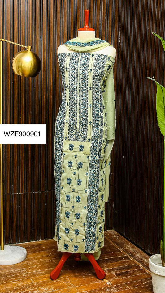 Korean Lawn Embroided 3 PC Warda Zainab