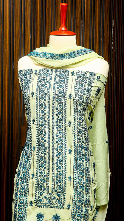 Korean Lawn Embroided 3 PC Warda Zainab