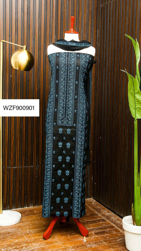 Korean Lawn Embroided 3 PC Warda Zainab