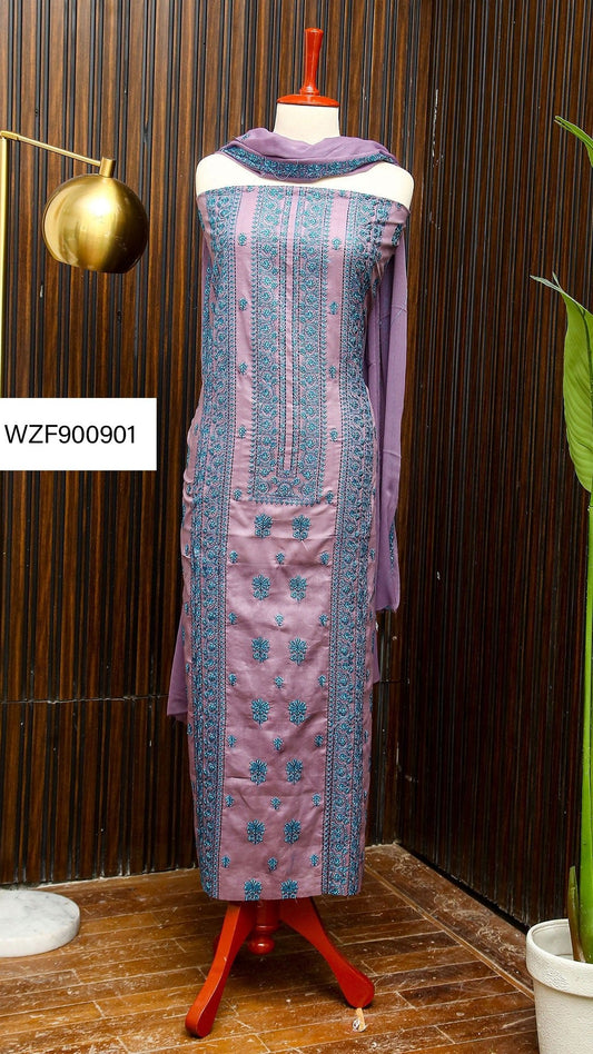 Korean Lawn Embroided 3 PC Warda Zainab